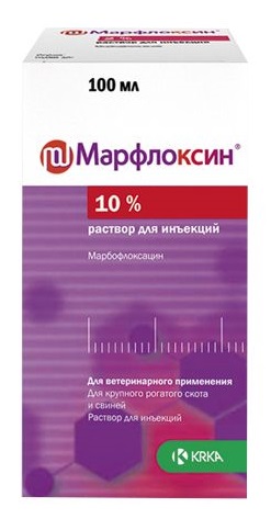 -10 Марфлоксин 10% раствор для инъекций