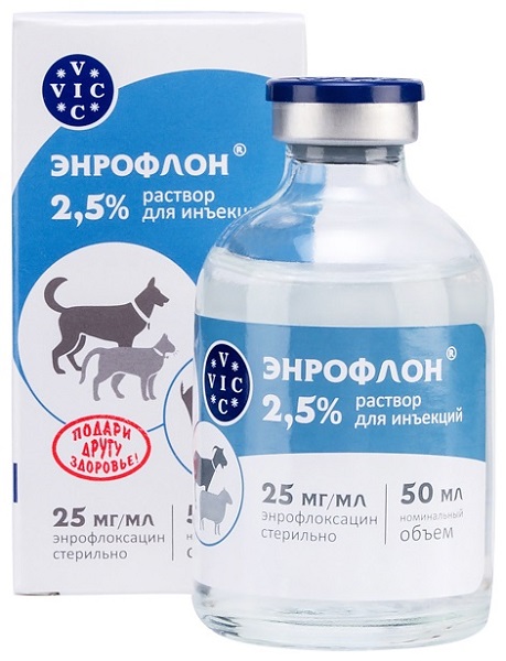 -25 Энрофлон 2,5% раствор для инъекций Vic