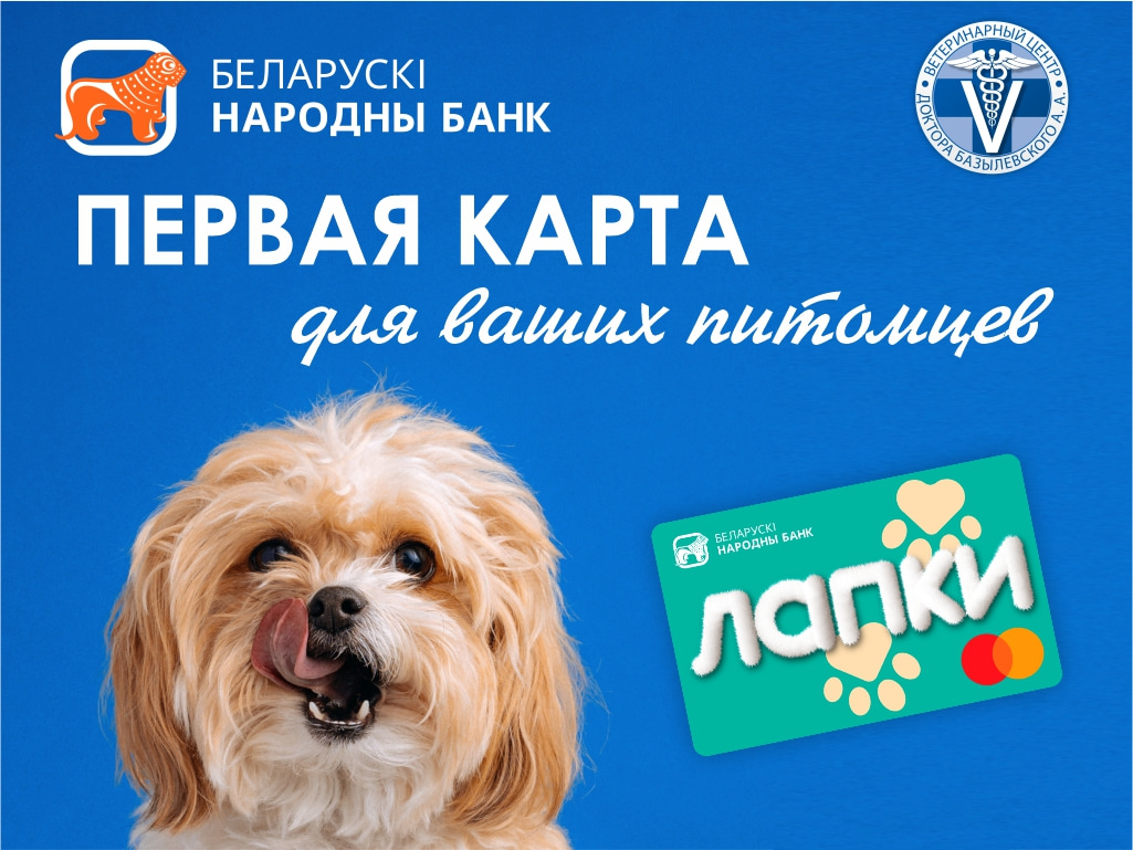 Банковская карта "Лапки"